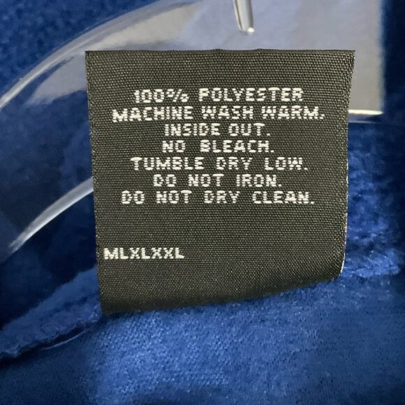 USA Olympic Official Fleece Vest Royal Blue Embroidered Rainbow Ring Logo sz XXL - Picture 8 of 9